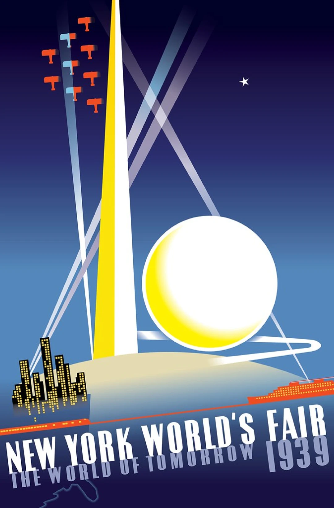 Poster created by Joseph Binder (1898-1972) for the 1939 New York World's Fair. Public Domain.